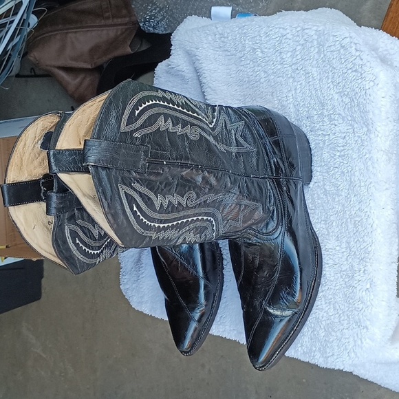 eel skinMan's boots x 19 - Picture 4 of 4